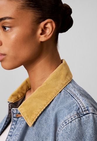 Calvin Klein Jeans Prehodna jakna | modra barva