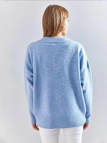 Bianco Lucci Kampsun 'Pullover', värv sinine