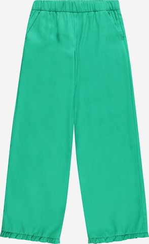 Vero Moda Girl - Perna larga Calças 'HARPER' em verde: frente