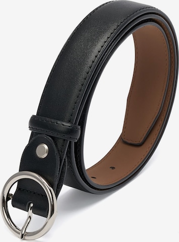 jolar Belt 'Round Buckle' in Black: front