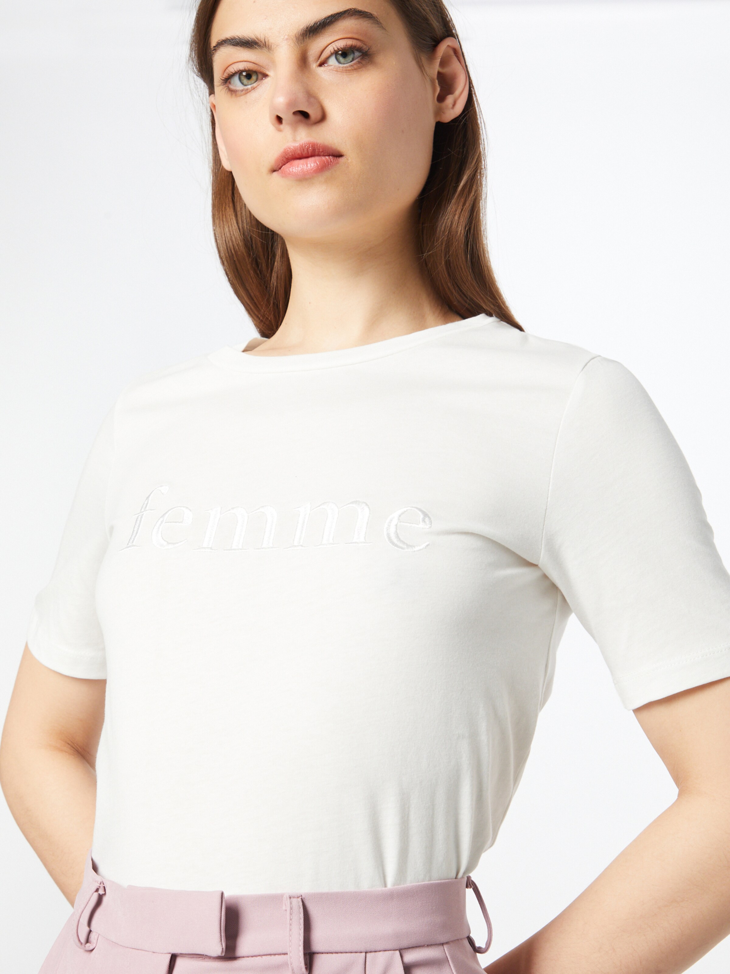 Frauen Shirts & Tops b.young T-Shirt 'SAFA' in Weiß - SW53353