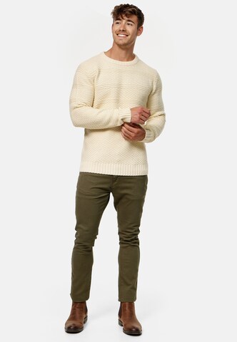 INDICODE JEANS Sweater 'Mirek' in White
