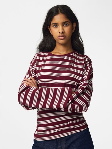 PIECES Shirt 'PCAlli' in Rot: Vorderseite