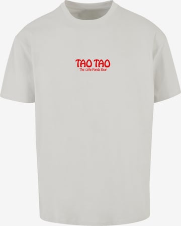 F4NT4STIC Shirt 'Tao Tao Heroes of Childhood' in Grijs: voorkant