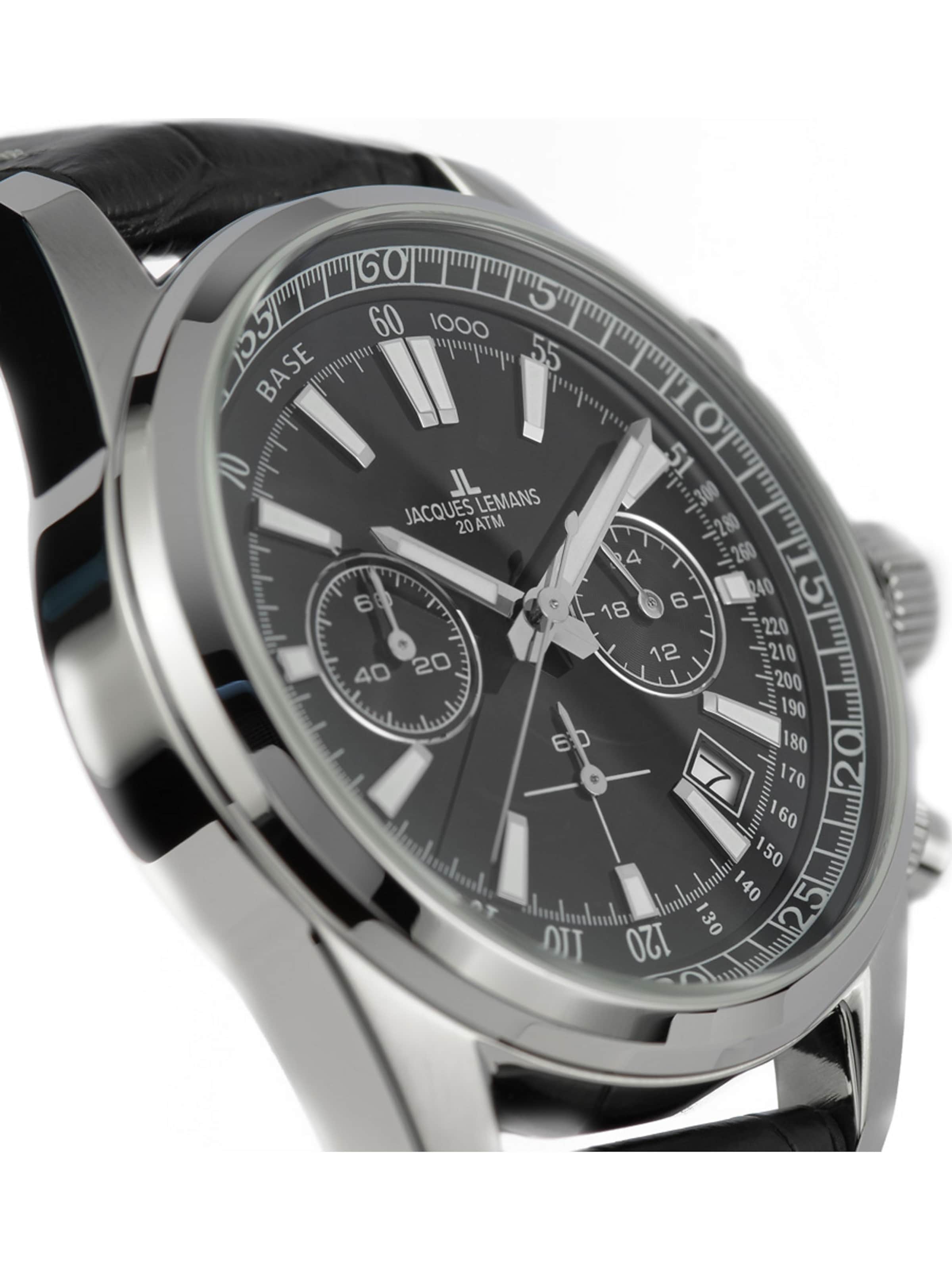 Jacques Lemans Uhr in Schwarz