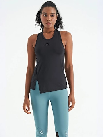 Tommy Life - Top desportivo em preto: frente