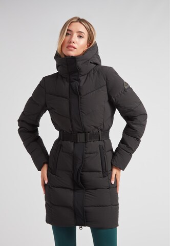 Manteau d’hiver 'Diamond' JACK1T en noir : devant
