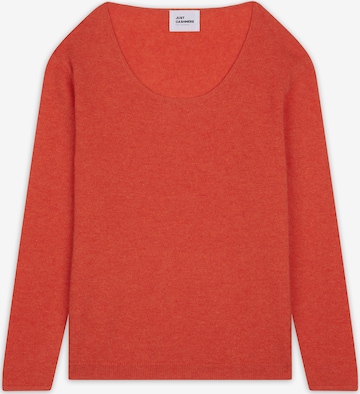 oranžinė JUST CASHMERE Megztinis 'FIONA': priekis