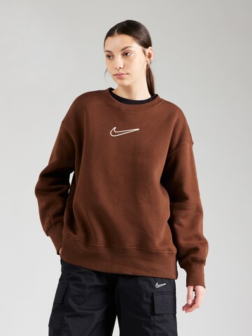 brūns Nike Sportswear Sportisks džemperis 'PHNX FLC': no priekšpuses