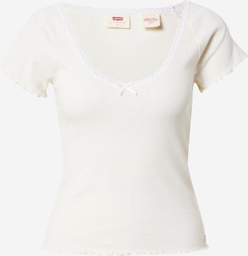 LEVI'S ® Μπλουζάκι 'Dry Goods Vneck Tee' σε λευκό: μπροστά