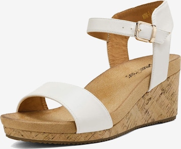 Sandalo di Dream Pairs in bianco: frontale