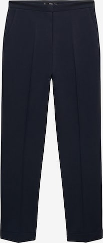 MANGO Regular Trousers with creases 'BOREAL' in Blue: front