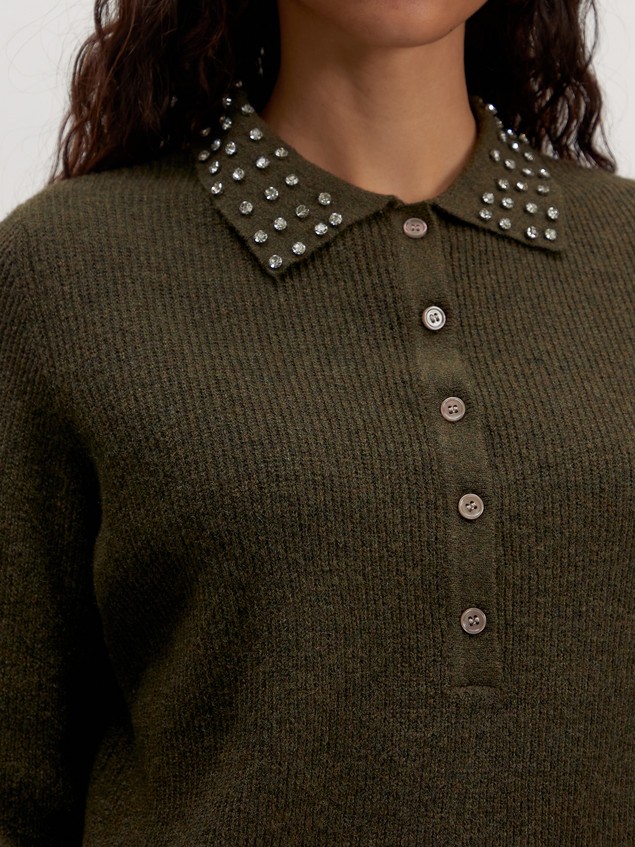 EDITED Pullover 'Giuliana' cachi