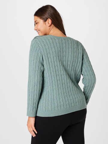Lauren Ralph Lauren Plus Пуловер 'MONTIVA' в зелено
