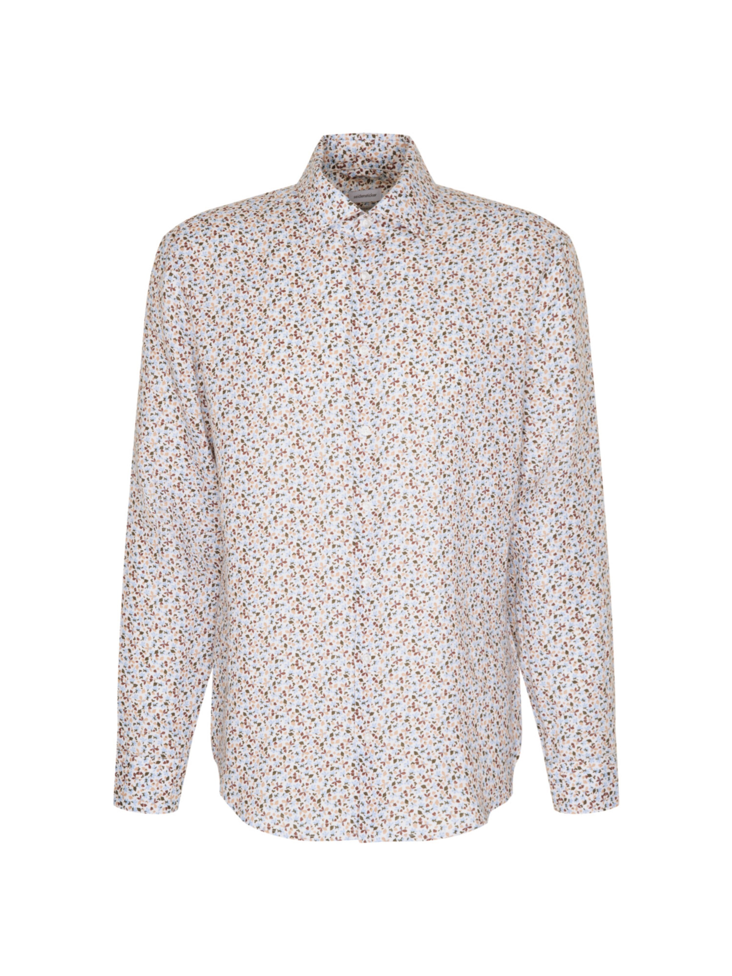 SEIDENSTICKER Regular fit Zakelijk overhemd in Beige: voorkant