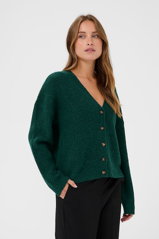 Kaffe Cardigan 'KAfiorella' i grøn: forside