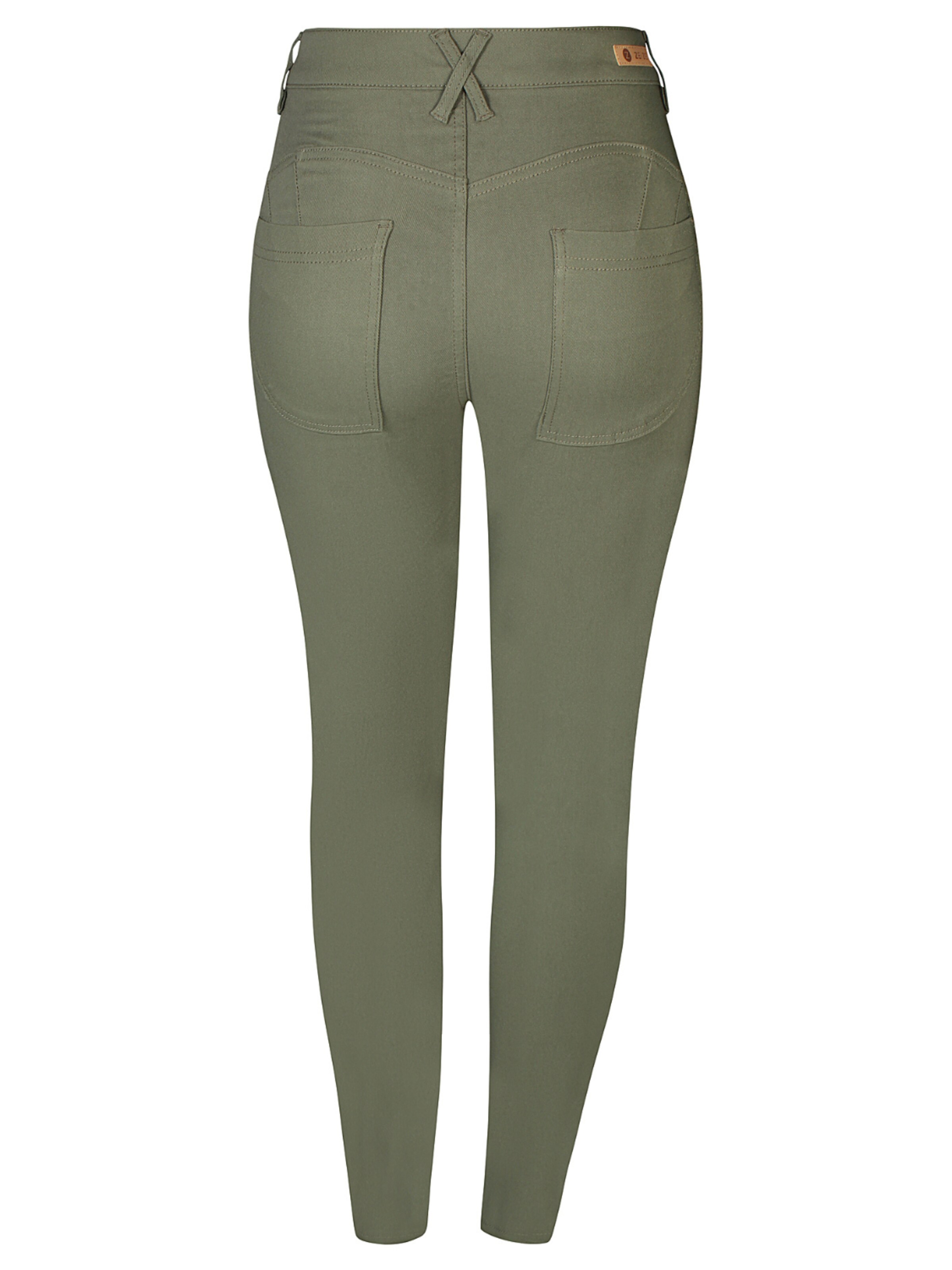 ze-ze Slimfit Hose 'Shape 3' in Grün