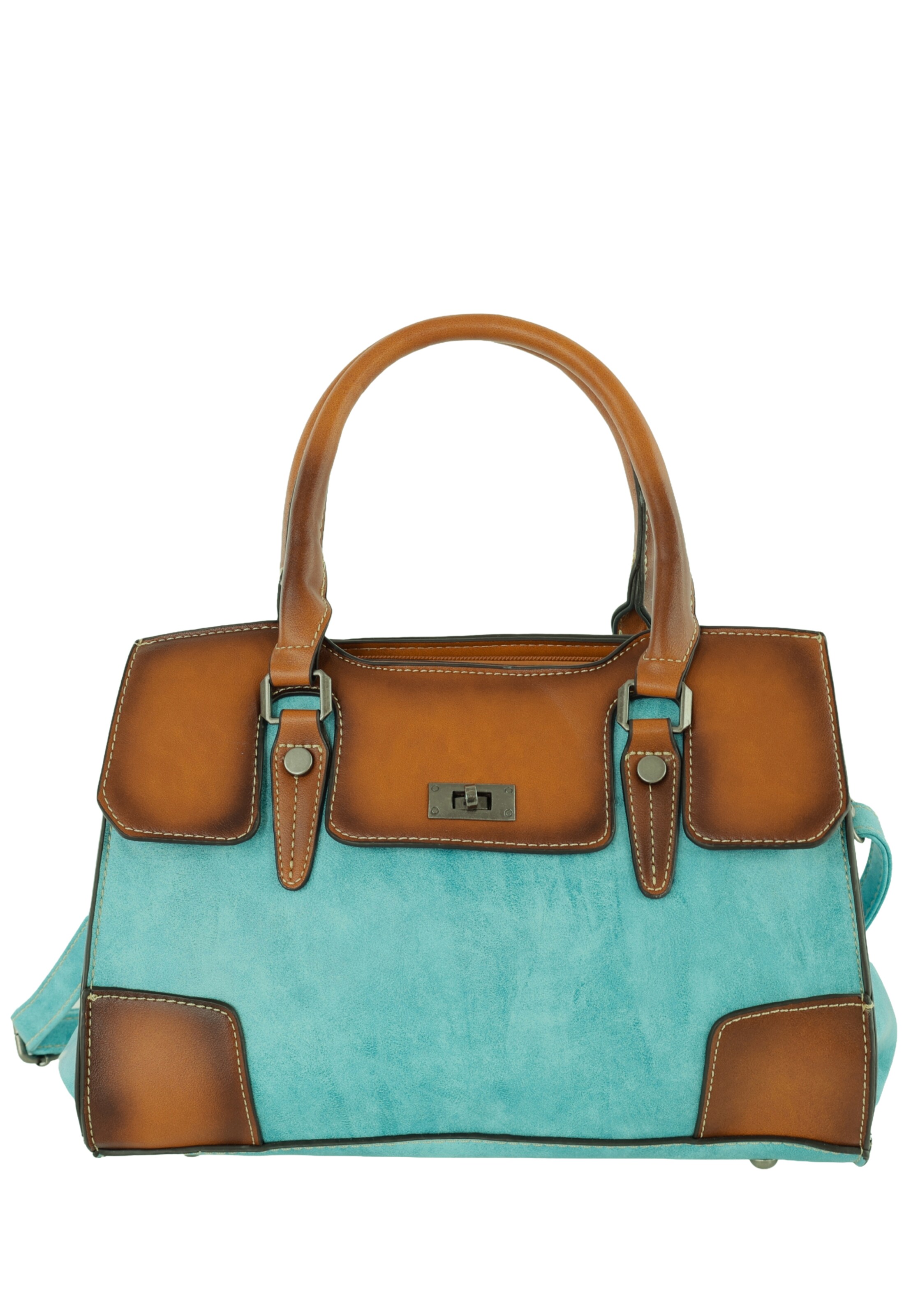 HARPA Henkeltasche 'LIORA' in Blau: Vorderseite