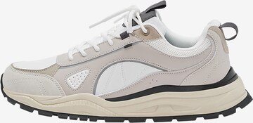 Pull&Bear Låg sneaker i vit