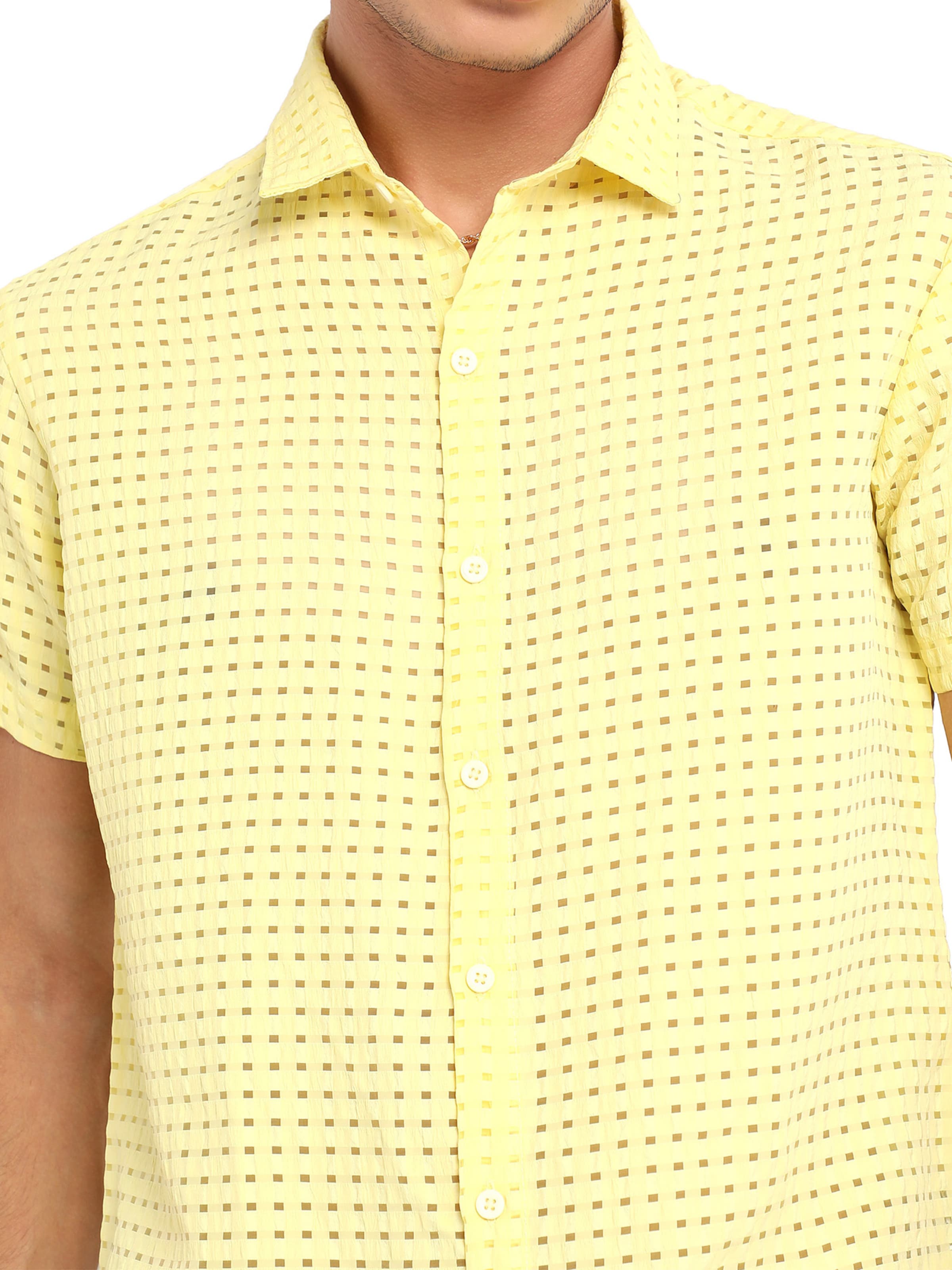 Regular fit Camicia 'Callen' di Campus Sutra in giallo