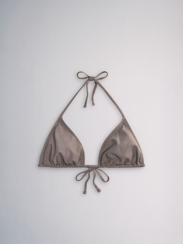 The Set Triangel Bikinitop in Grijs