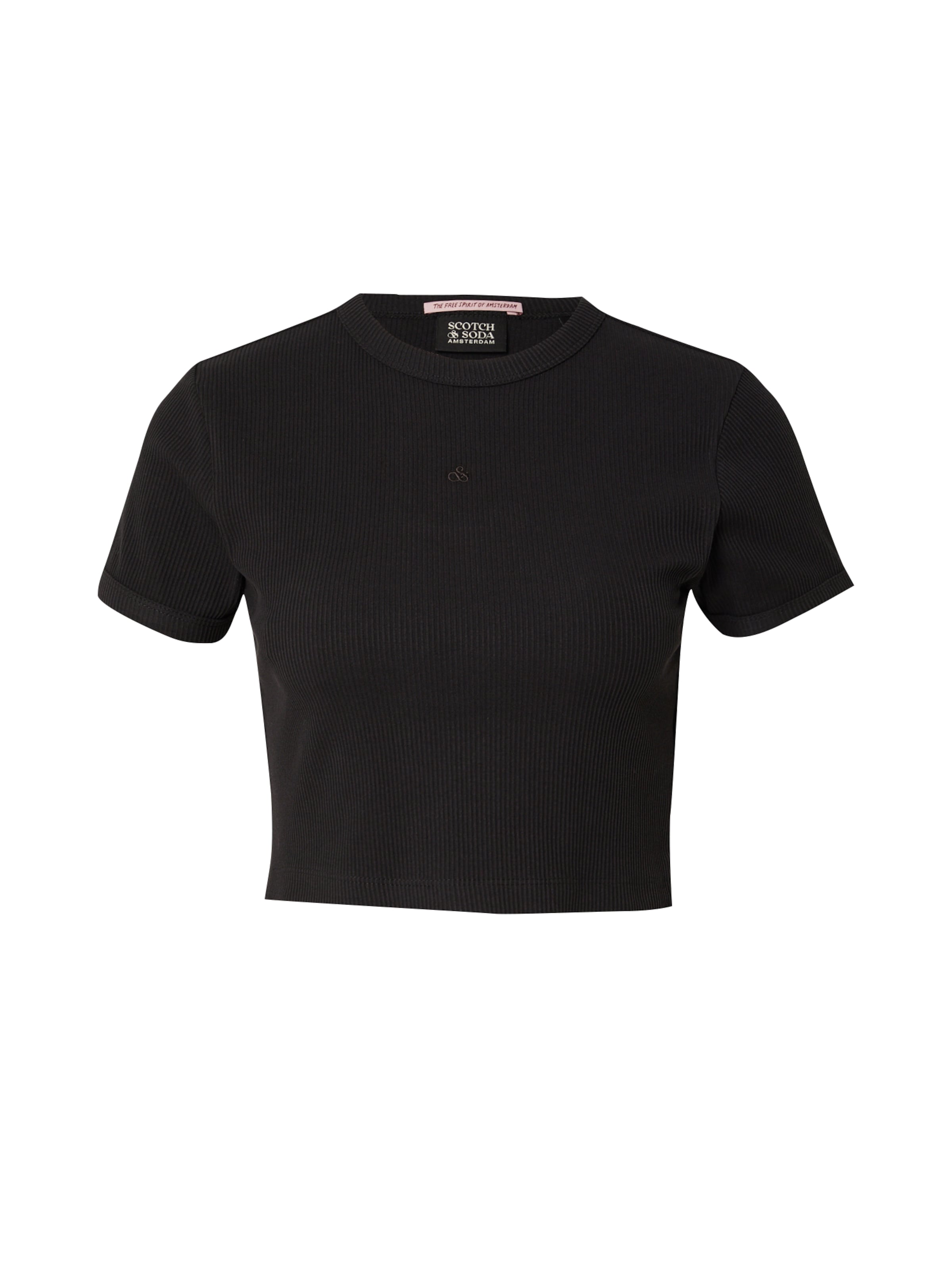 SCOTCH &amp; SODA Shirt in Zwart: voorkant