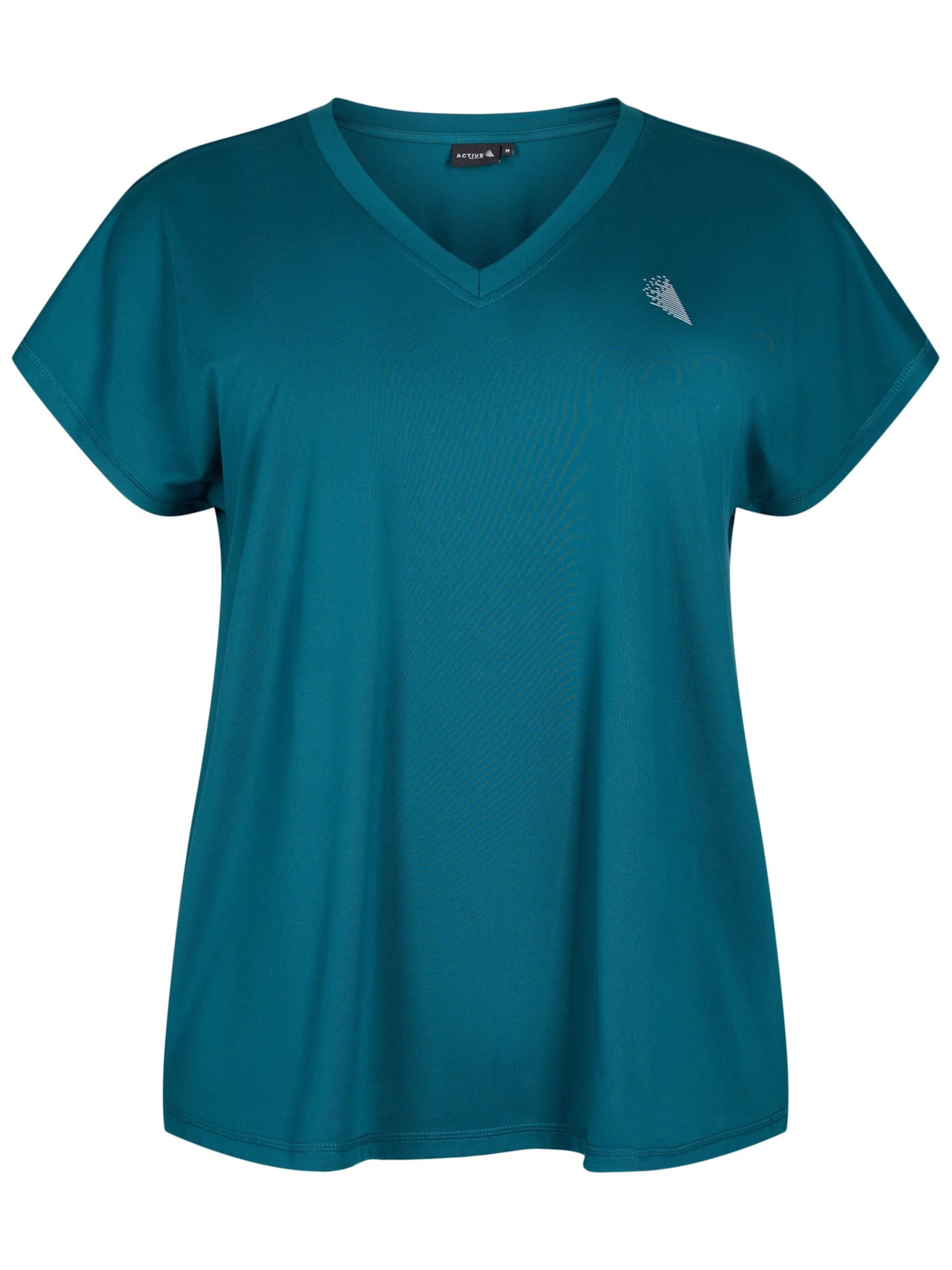 Active by Zizzi Shirt in Green: front