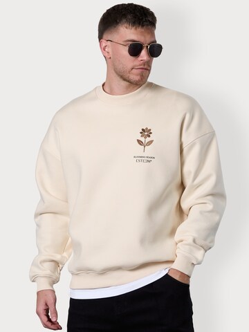 ESTEEM Collegepaita 'Blooming Season' värissä beige: etupuoli