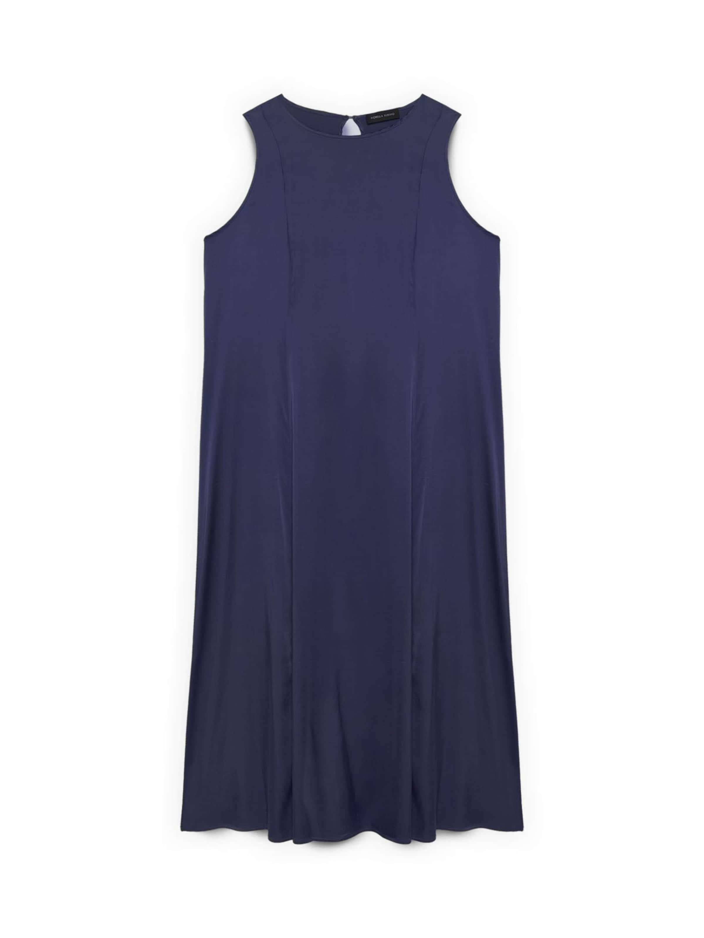 Abito di Fiorella Rubino in blu: frontale