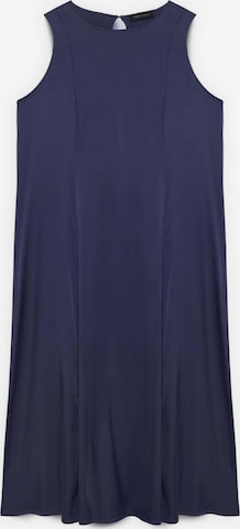 Abito di Fiorella Rubino in blu: frontale