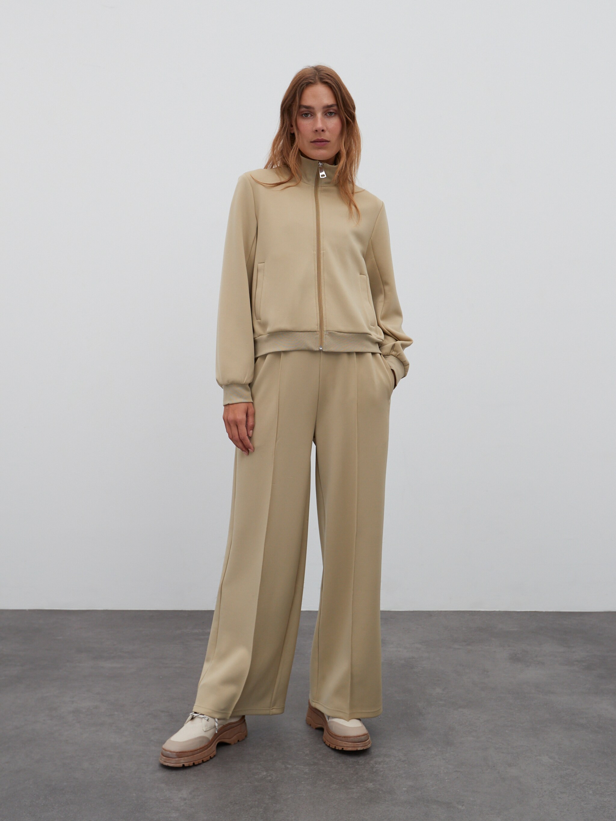 EDITED Produkter Bukser med fals 'Rabea' khaki