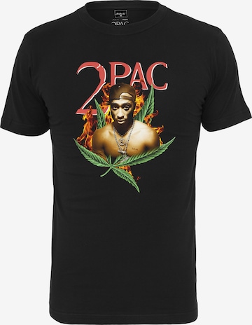 MT Men Shirt 'Tupac Fireleaf' in Black: front