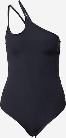 Abercrombie & Fitch Shirt bodysuit in Black: front