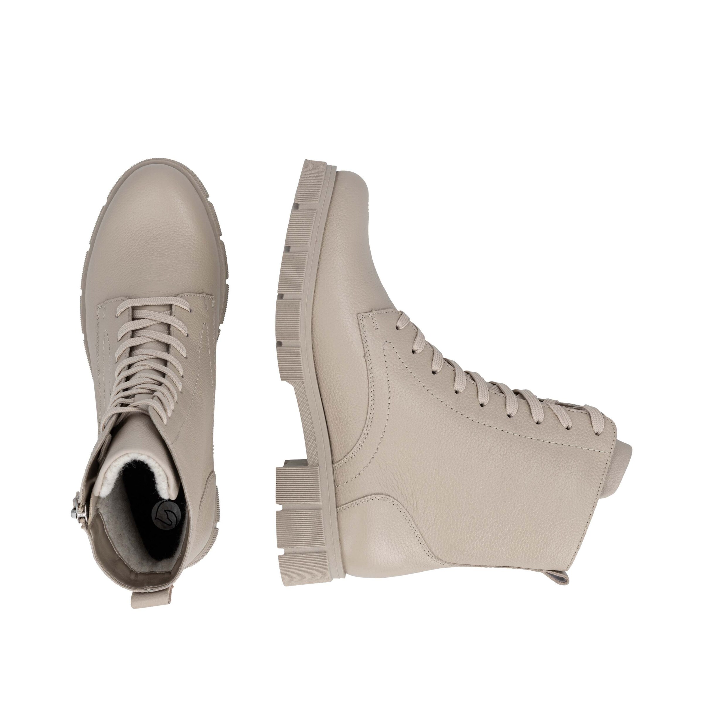 REMONTE Schnürstiefel in Beige