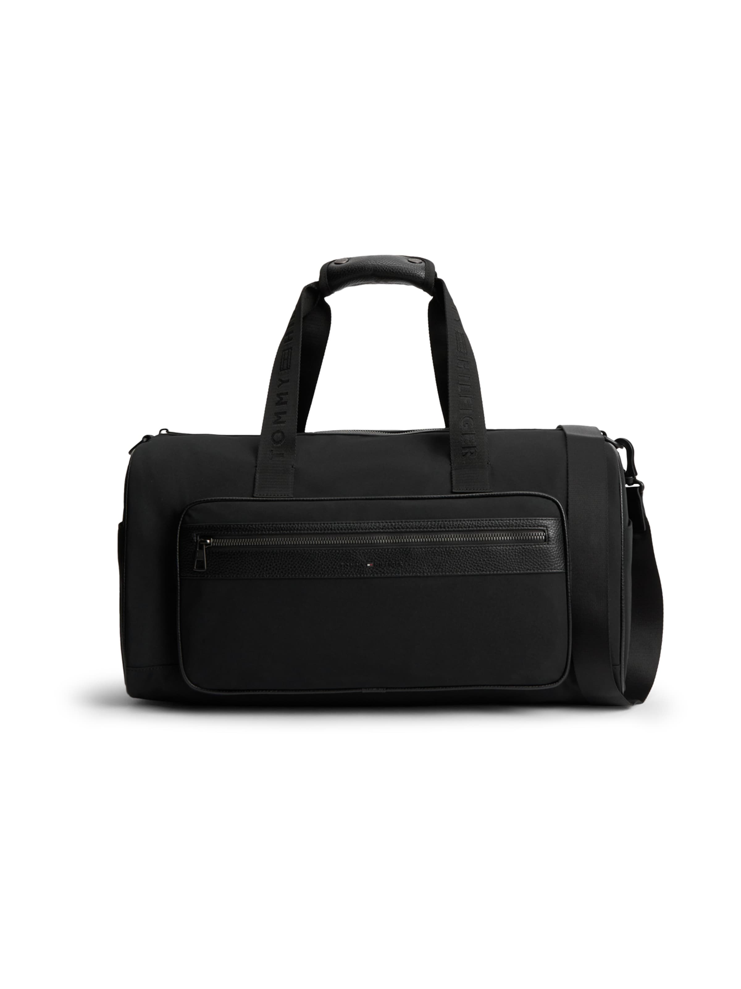 melns TOMMY HILFIGER Ceļojumu soma: no priekšpuses