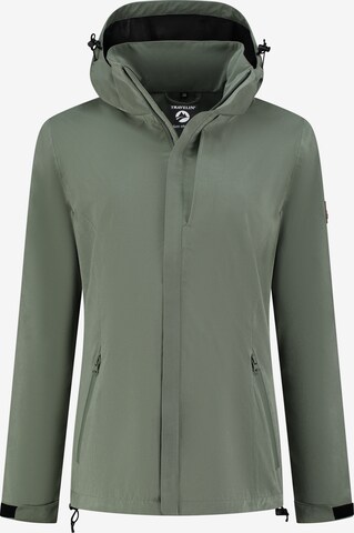 Travelin Performance Jacket 'Alma' in Green: front