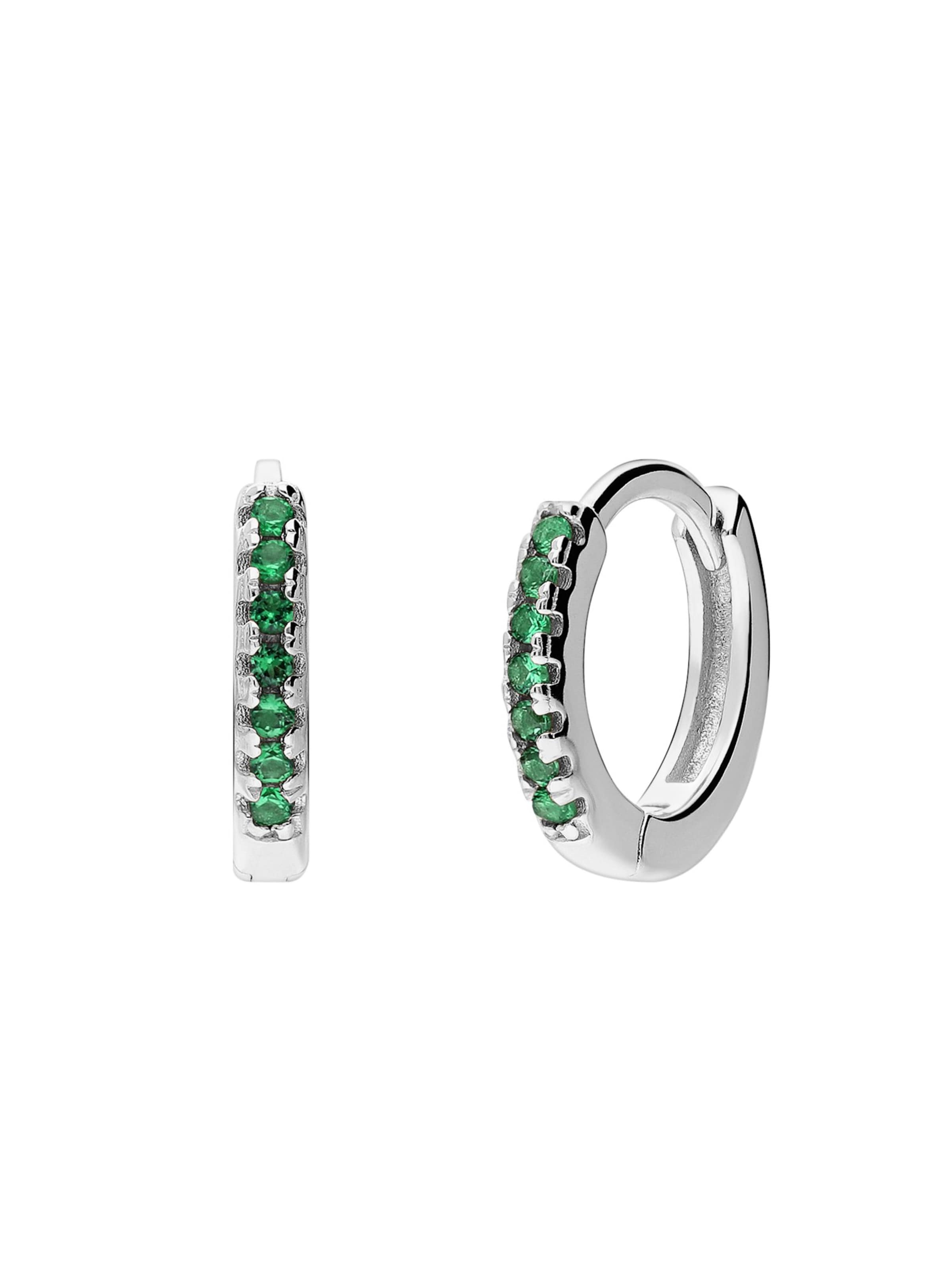 Lucardi Ohrringe in Silber: Vorderseite