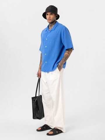 Dandalo Comfort fit Button Up Shirt 'Leon' in Blue
