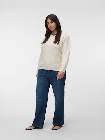 balta Vero Moda Curve Megztinis 'VMDoffy'