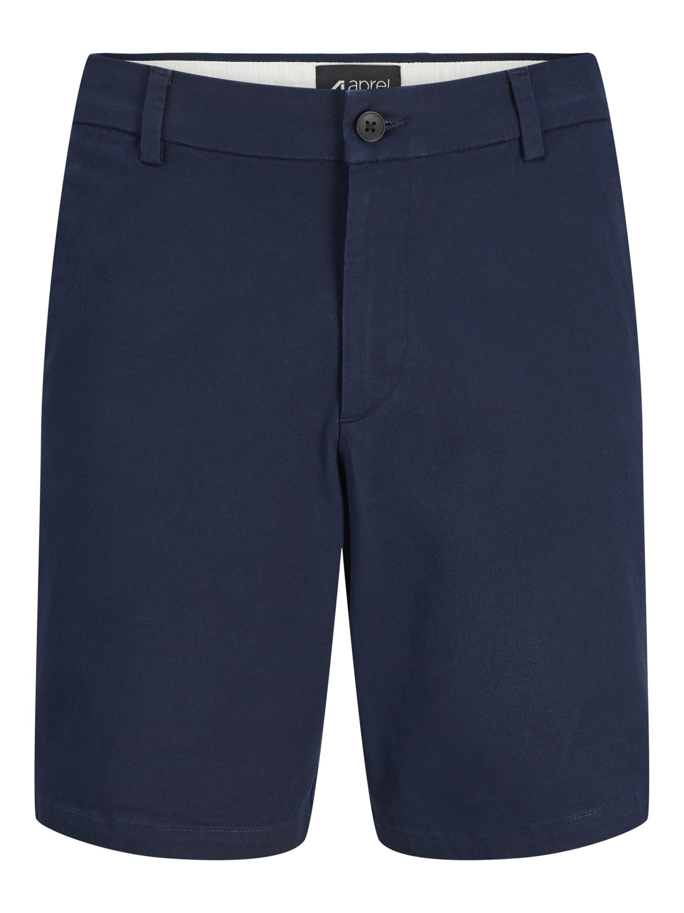 aprel Regular Панталон Chino в синьо: отпред