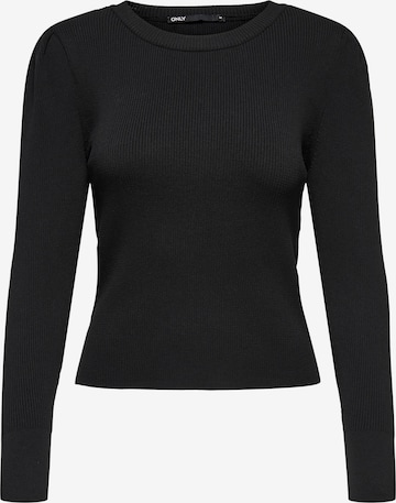 ONLY - Pullover 'Sally' em preto: frente