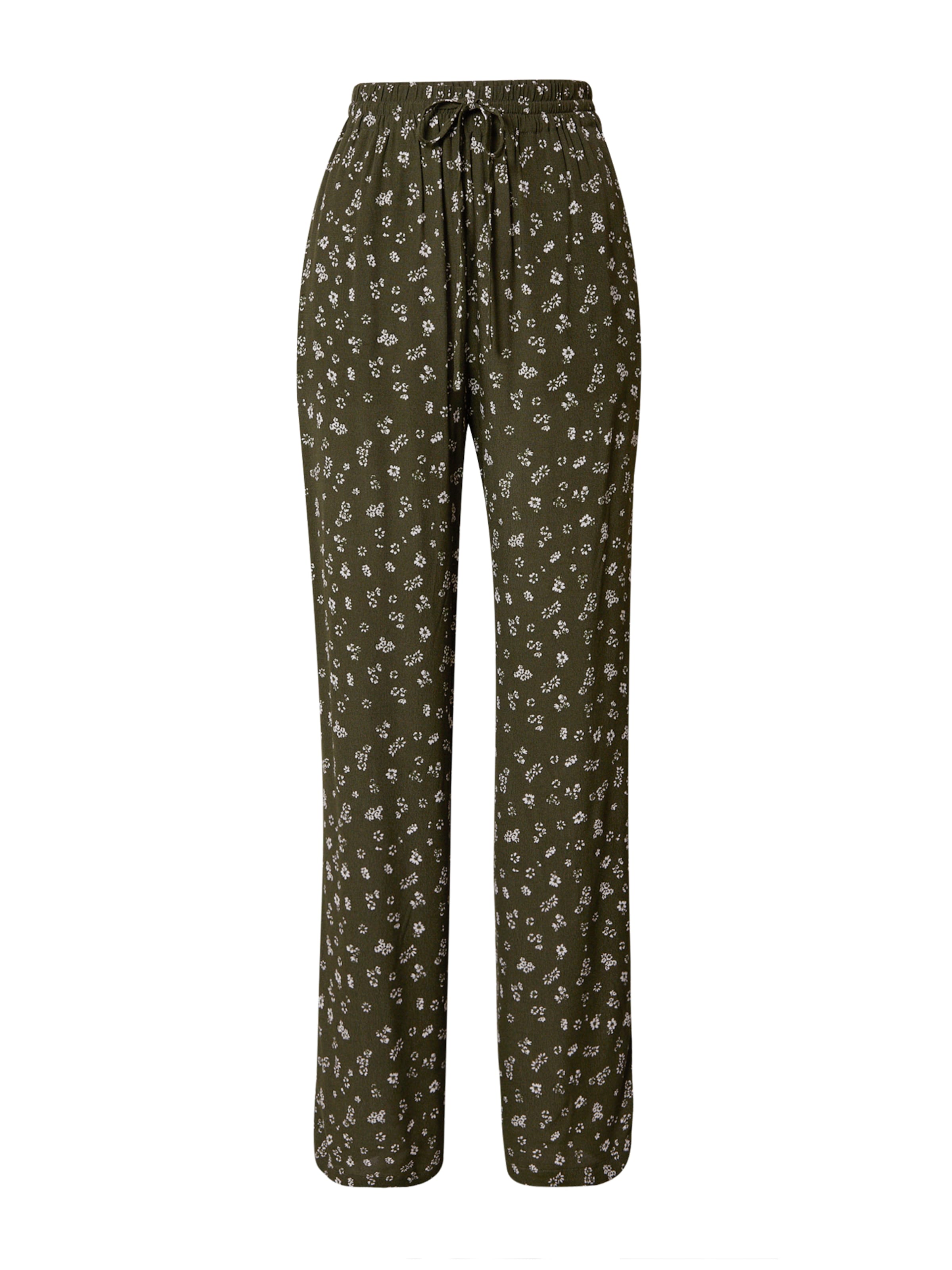 zaļš ABOUT YOU Vaļīgs piegriezums Bikses 'Letizia': no priekšpuses