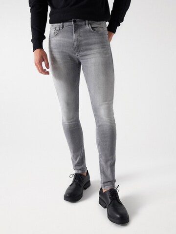 Salsa Jeans Skinny Jeans in Grijs: voorkant