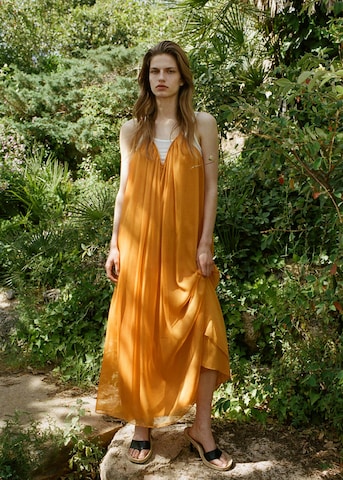 MANGO Kleid 'Greta' in Orange: Vorderseite