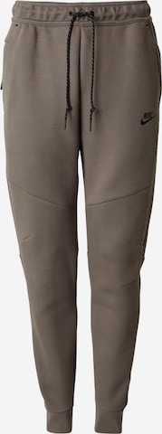Pantalon 'TCH FLC' Nike Sportswear en gris : devant