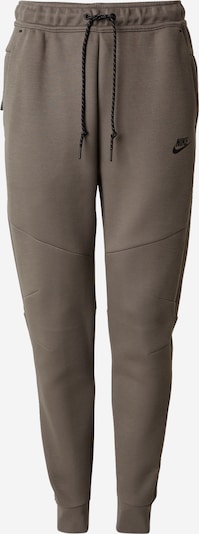 Nike Sportswear Housut 'TCH FLC' värissä taupe / musta, Tuotenäkymä