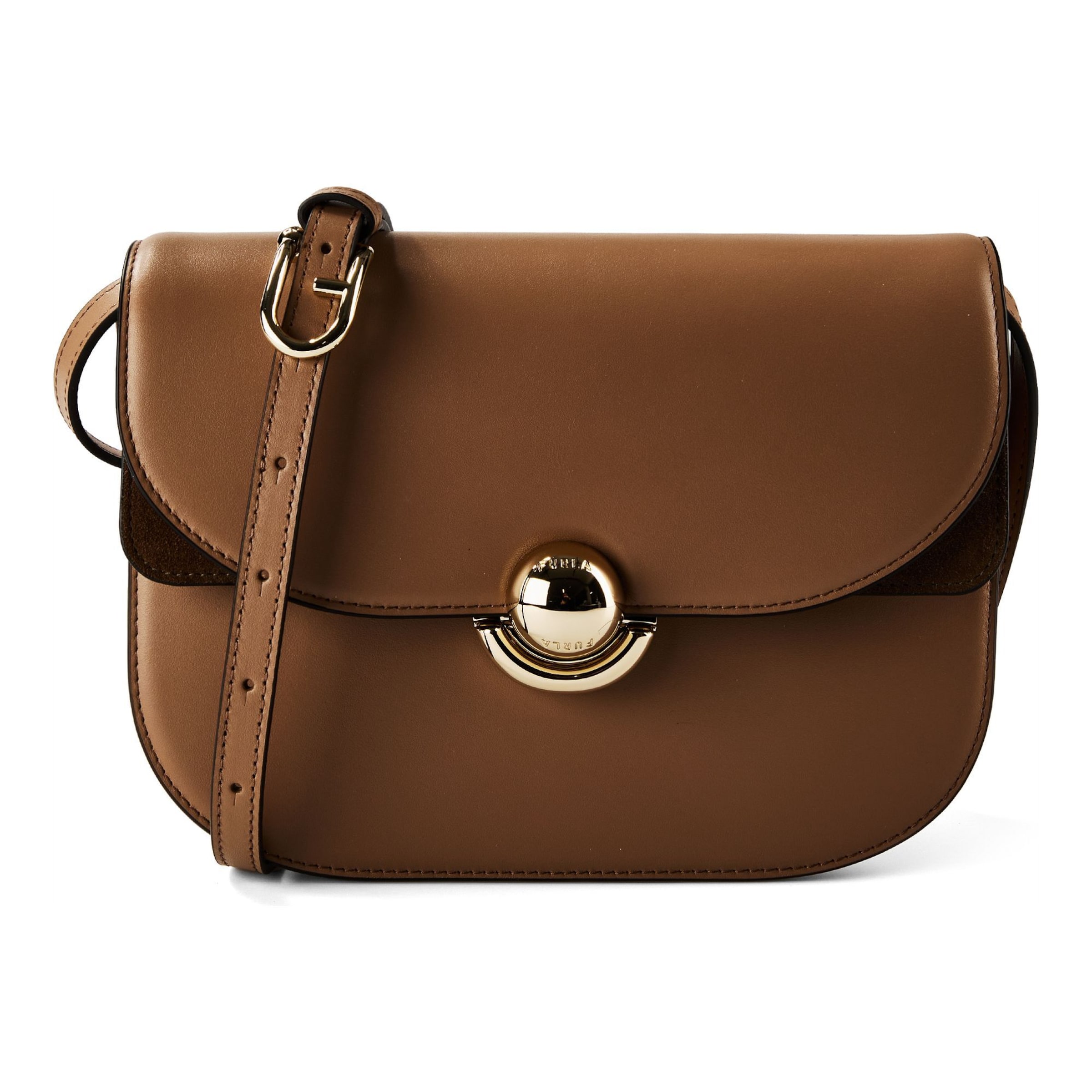 FURLA Crossbody Bag 'Sfera' in Brown: front