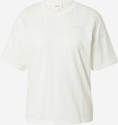 s.Oliver T-shirt en écru / bleu clair / orange clair / rose clair, Vue avec produit