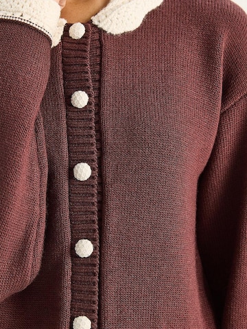 Bianco Lucci - Casaco de malha em vermelho