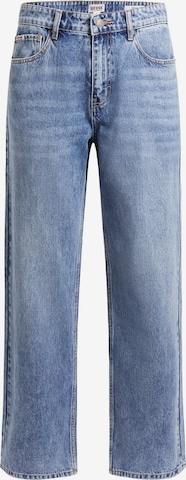 GUESS Loosefit Jeans 'Go Kit Straight' in Blauw: voorkant